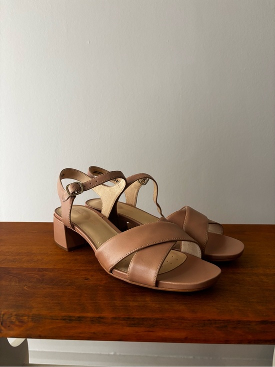 Clarks Shoes - Classic Block Heel Sandals - Women's Dress Sandals